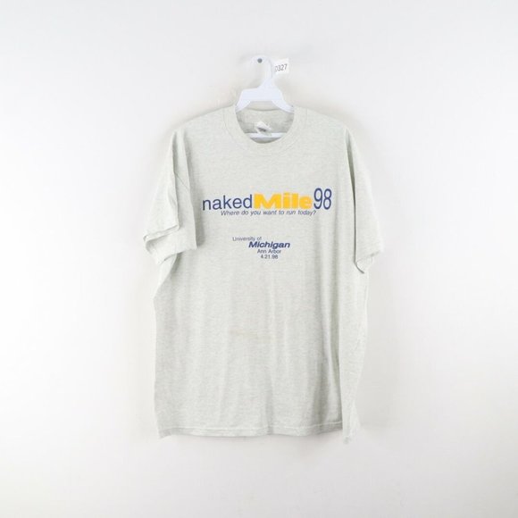 Shirts Vtg University Of Michigan Naked Mile 1998 Shirt Poshmark